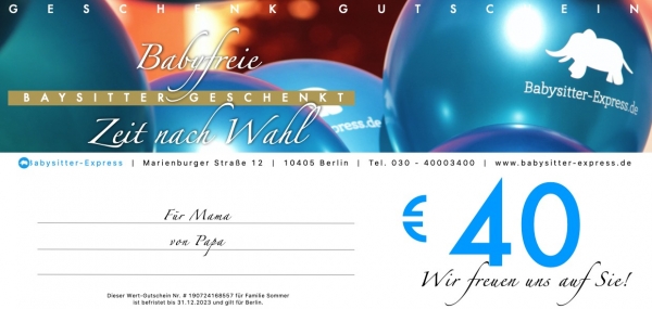 40 EUR Wert-Gutschein